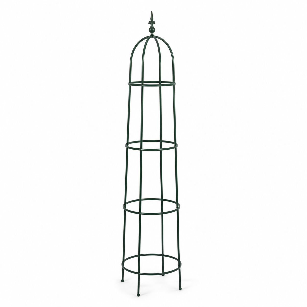 Rankobelisk Dunkelgrün aus Stahl für Kletterpflanzen 180 cm