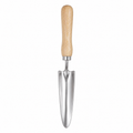 Schmale Pflanzkelle Edelstahl mit Eschenholzgriff 33 cm
