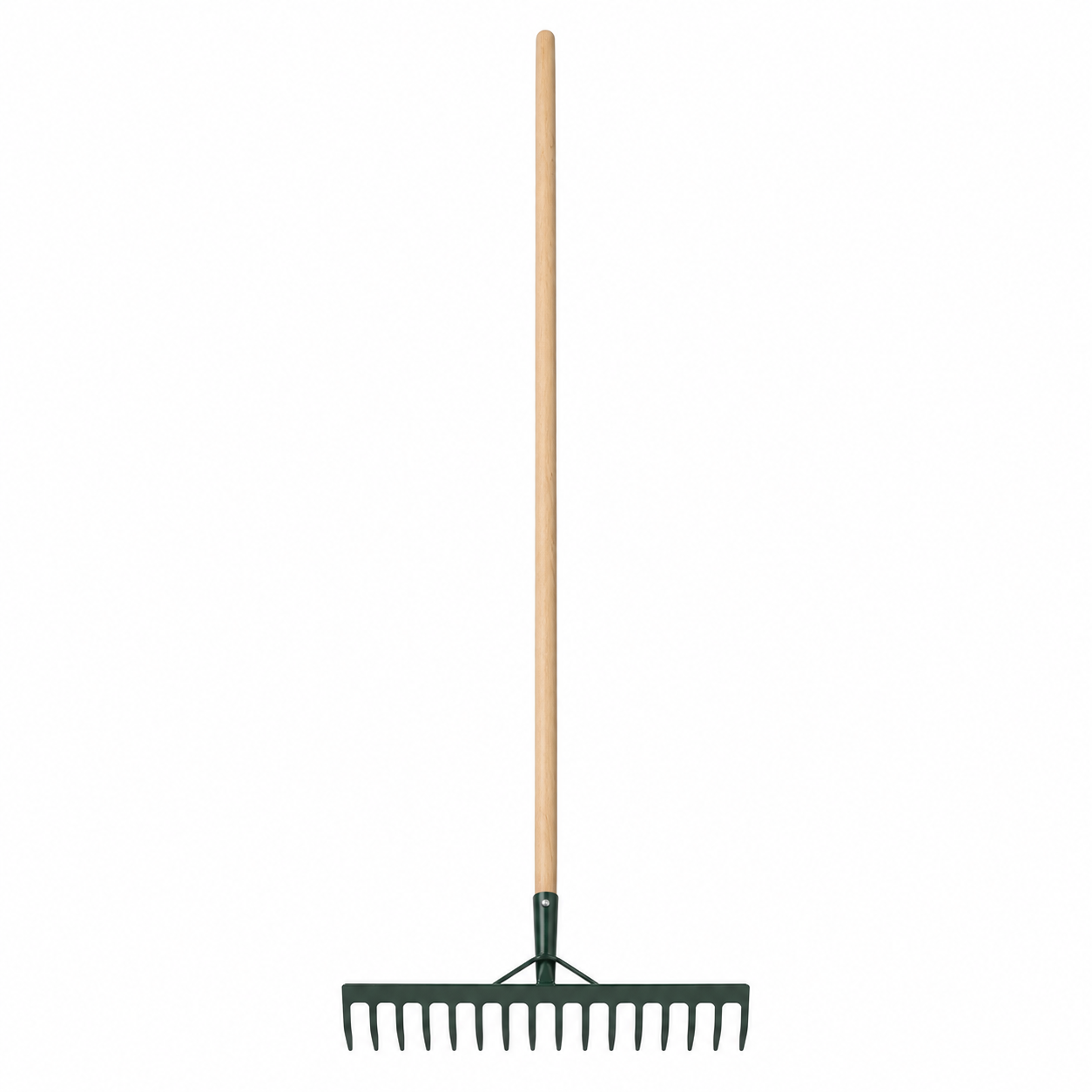 Gartenrechen Stahl mit Holzstiel 150 cm und 40 cm Arbeitsbreite