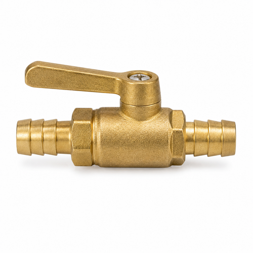 Absperrventil Messing für Gartenschlauch 13 mm