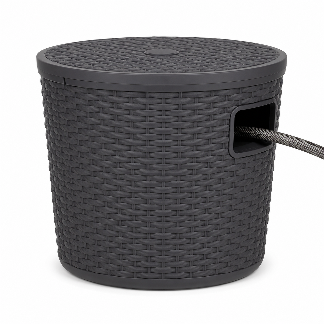 Dekorativer Schlauchtopf Anthrazit 30 l Ø38x36 cm