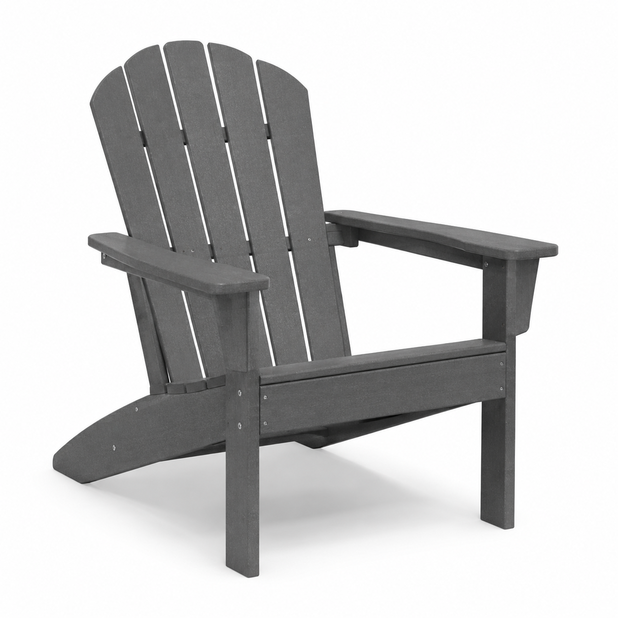Adirondack-Gartensessel Grau aus recyceltem Kunststoff 75x85x93 cm
